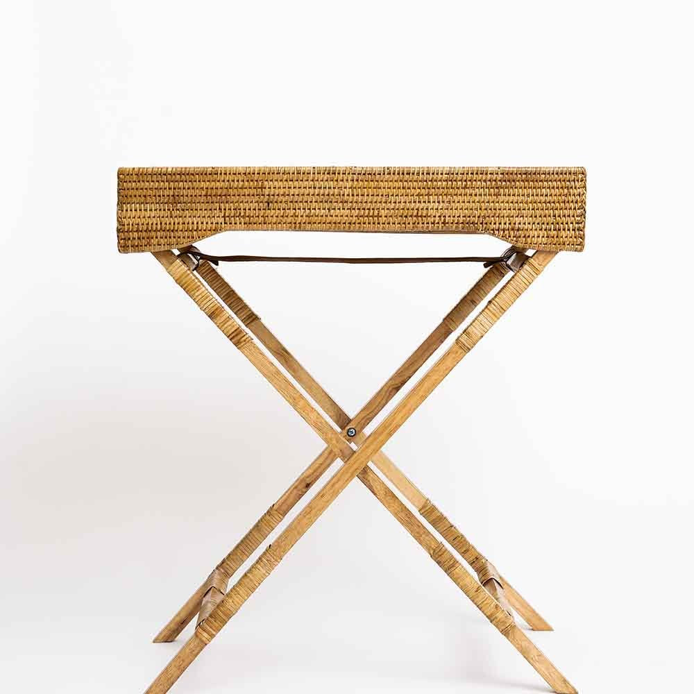 Pomegranate Woven Rattan Butler Tray