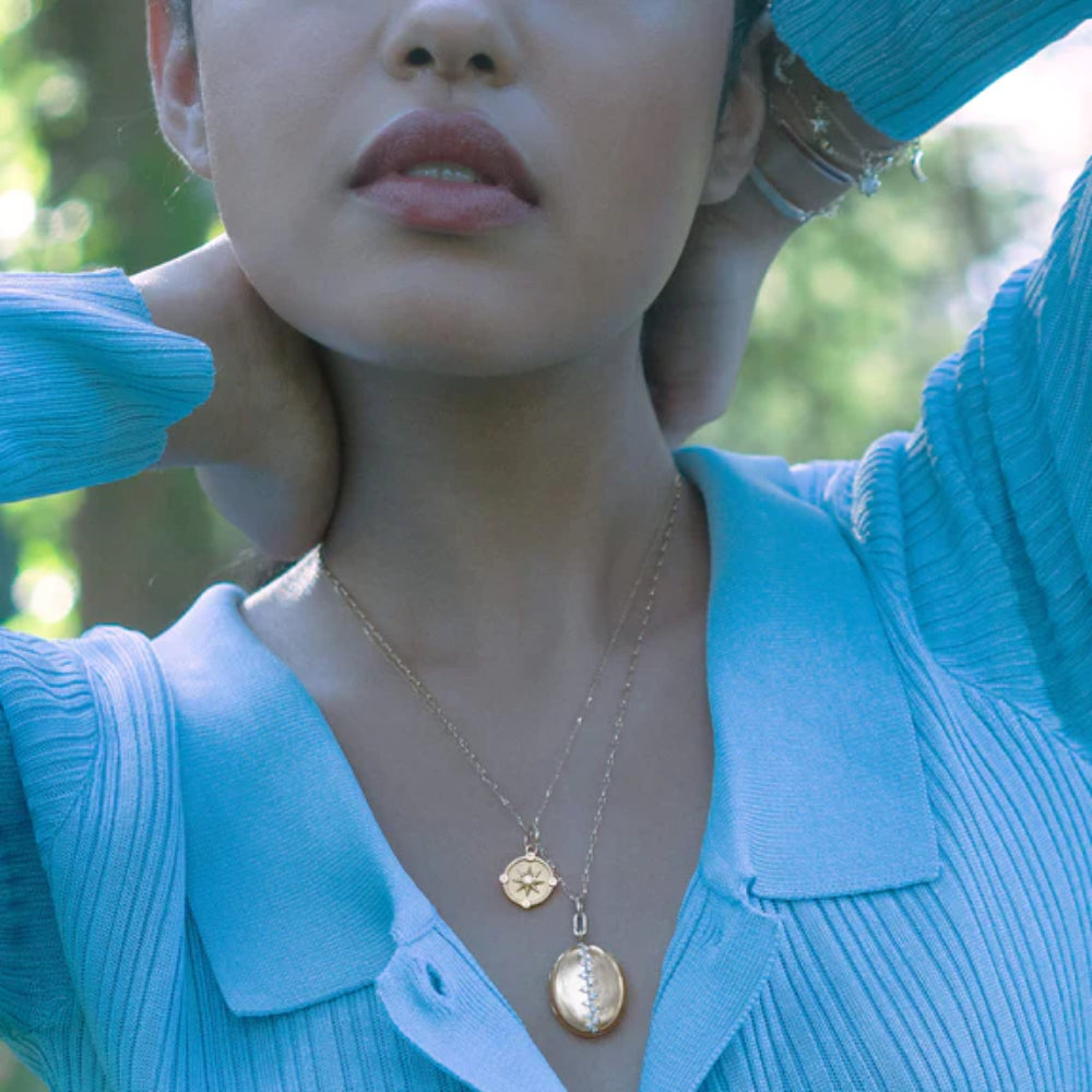 Monica Rich Kosann Mini "Adventure" Compass Charm