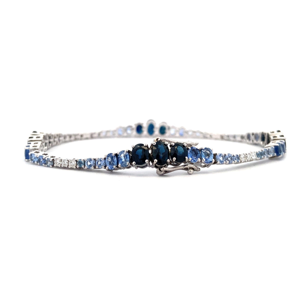 Bellarri Princessa 14k Sapphire and Diamond Bracelet