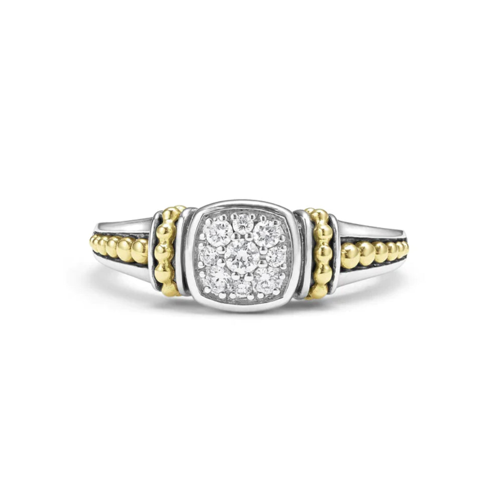 Lagos Rittenhouse Two-Tone Diamond Ring