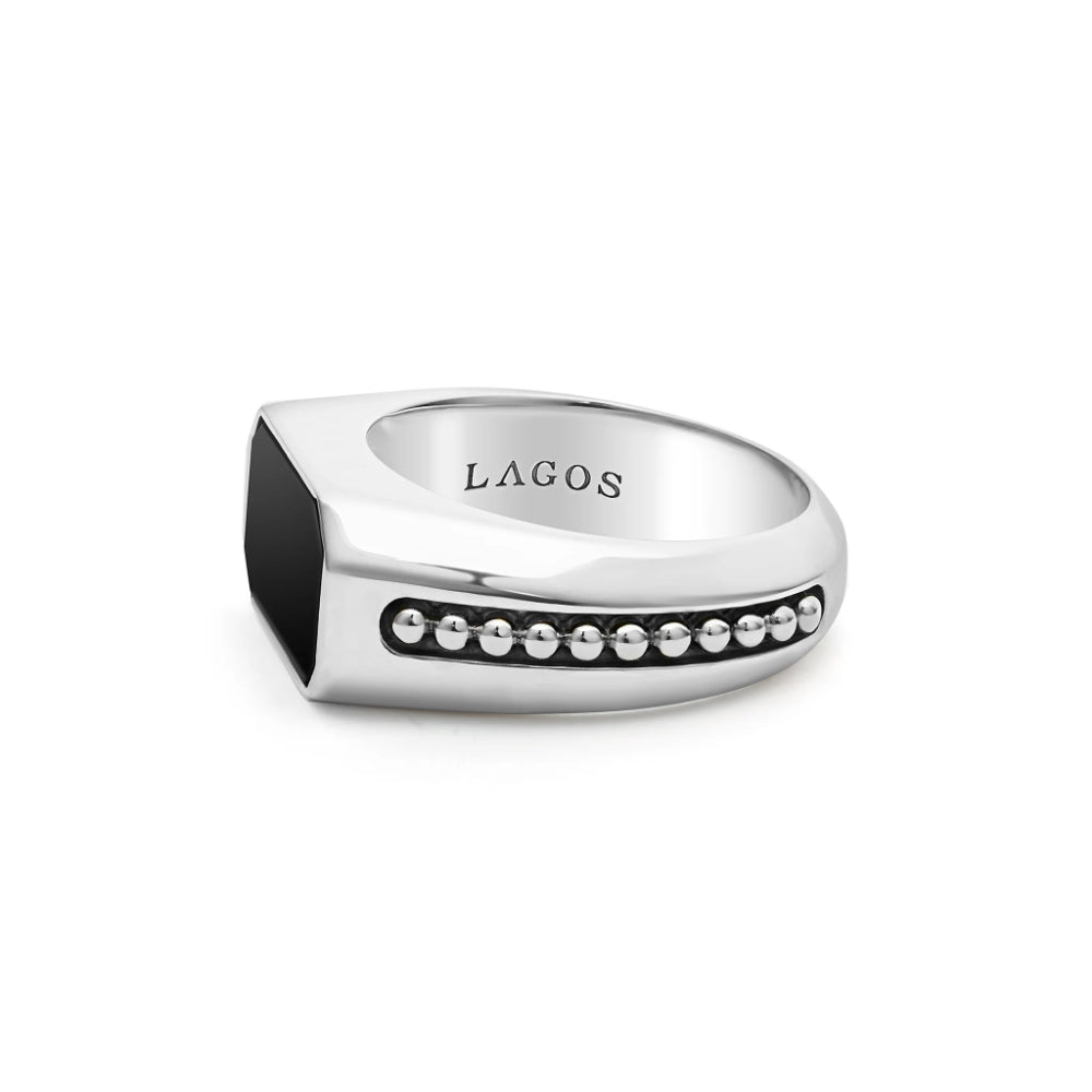 Lagos Anthem Onyx Octagon Ring