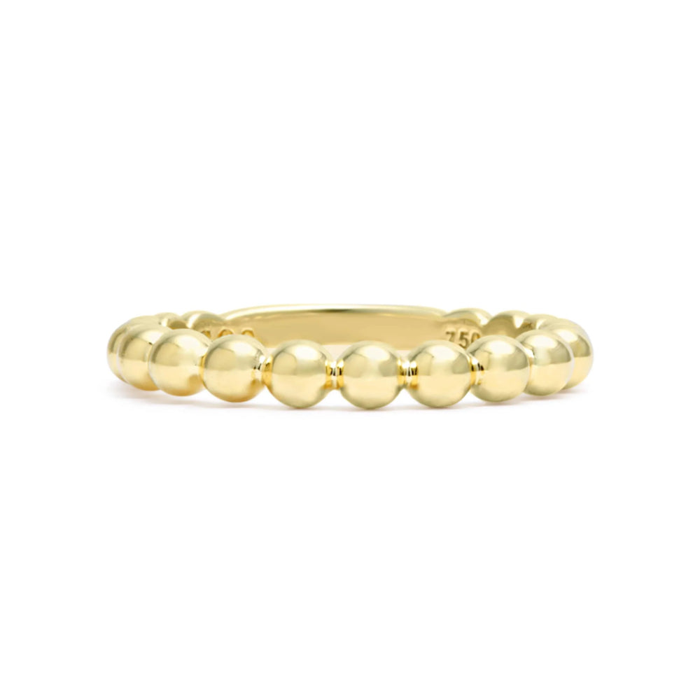 Lagos 18k Gold Beaded Stacking Ring