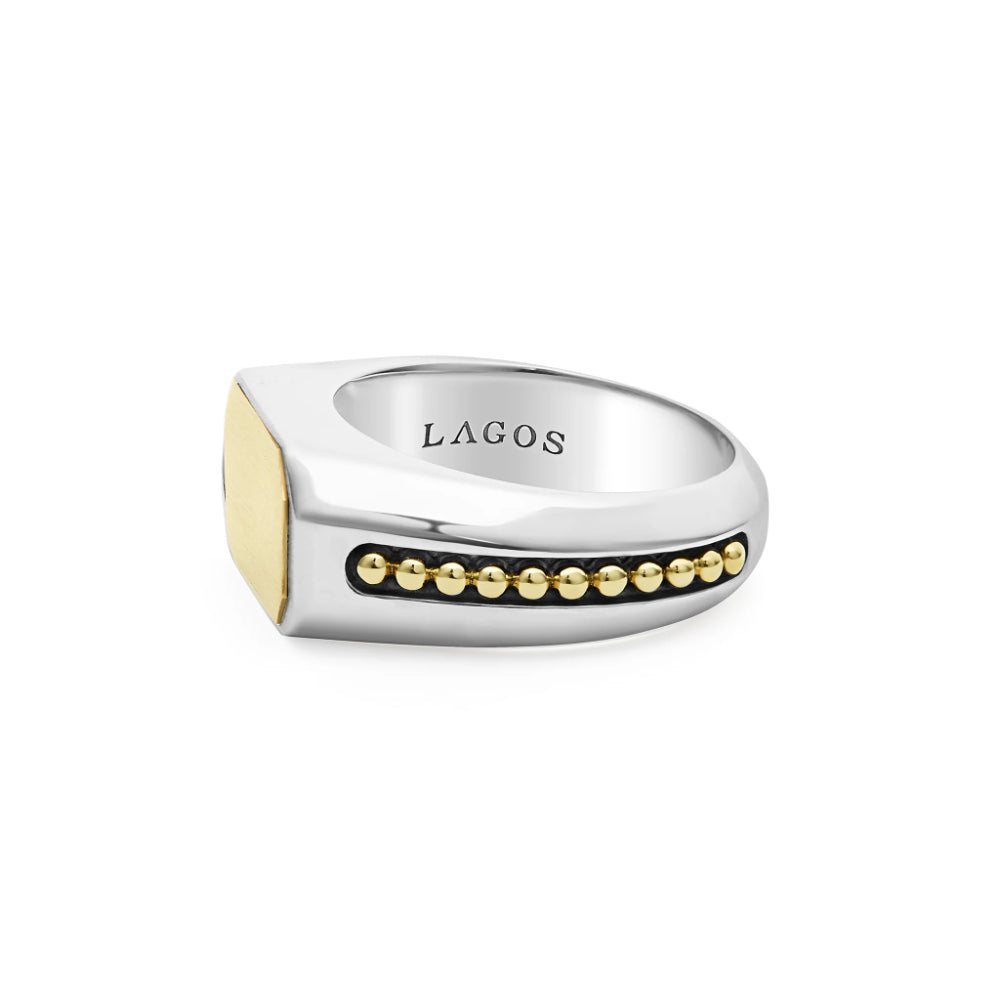 Lagos Anthem Two-Tone Octagon Ring