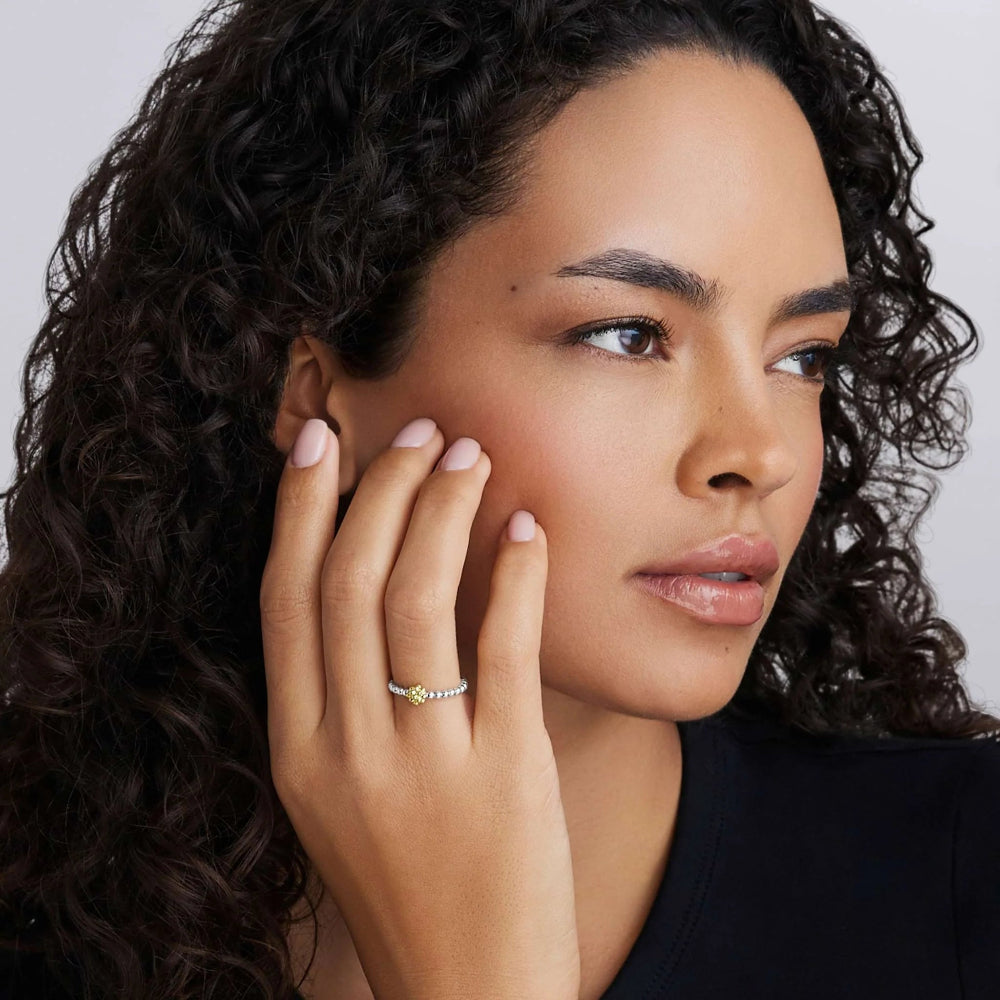 Woman wearing ring
