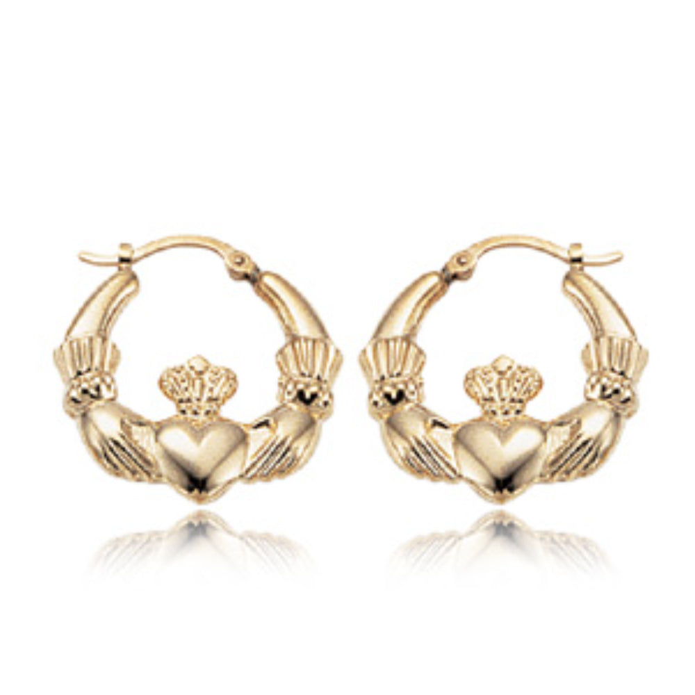 14k Celtic Hoop Earrings