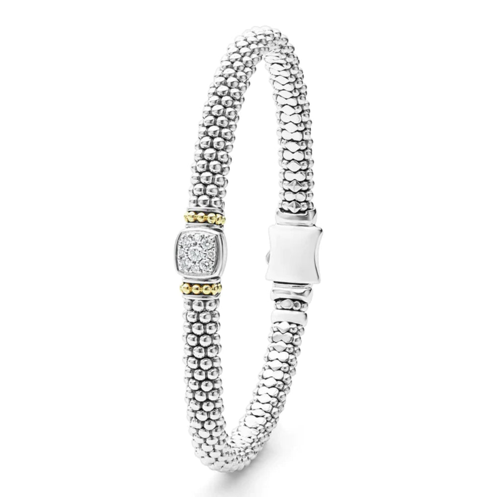 Lagos Rittenhouse Diamond Caviar Bracelet, 6mm