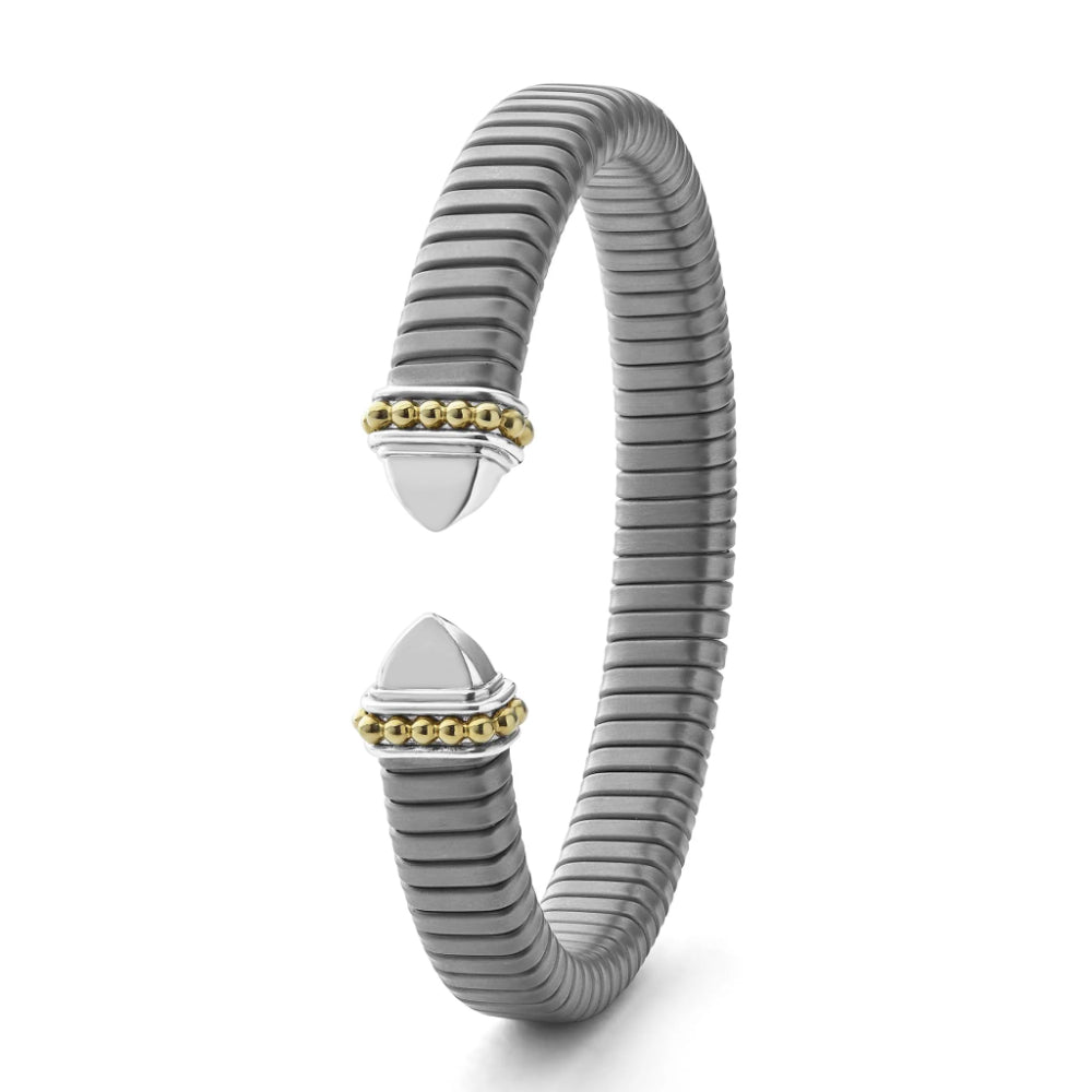 Lagos Signature Caviar 9mm Titanium Cuff Bracelet