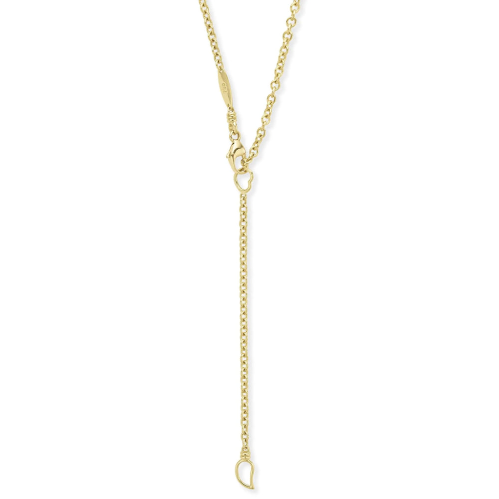 Lagos Meridian 18k Gold Diamond Circle Pendant Necklace