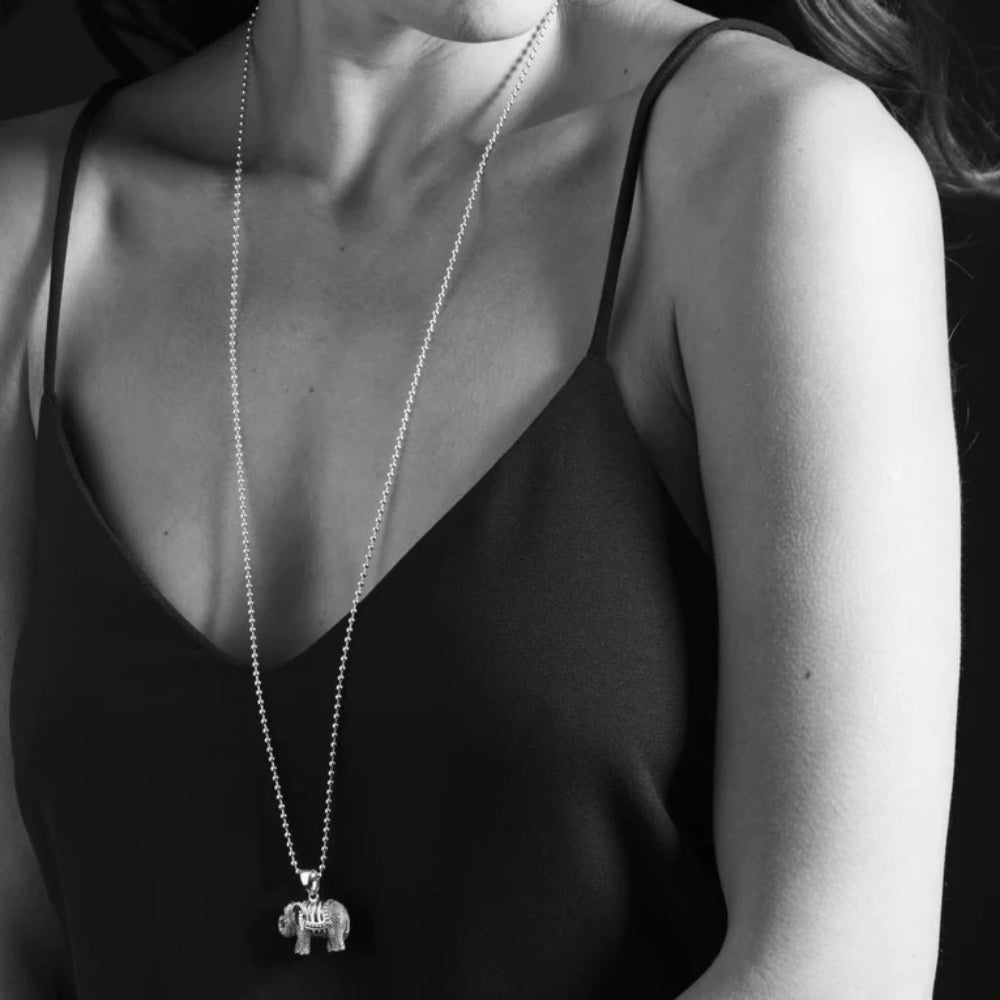 Lagos Sterling Silver Elephant Pendant Necklace