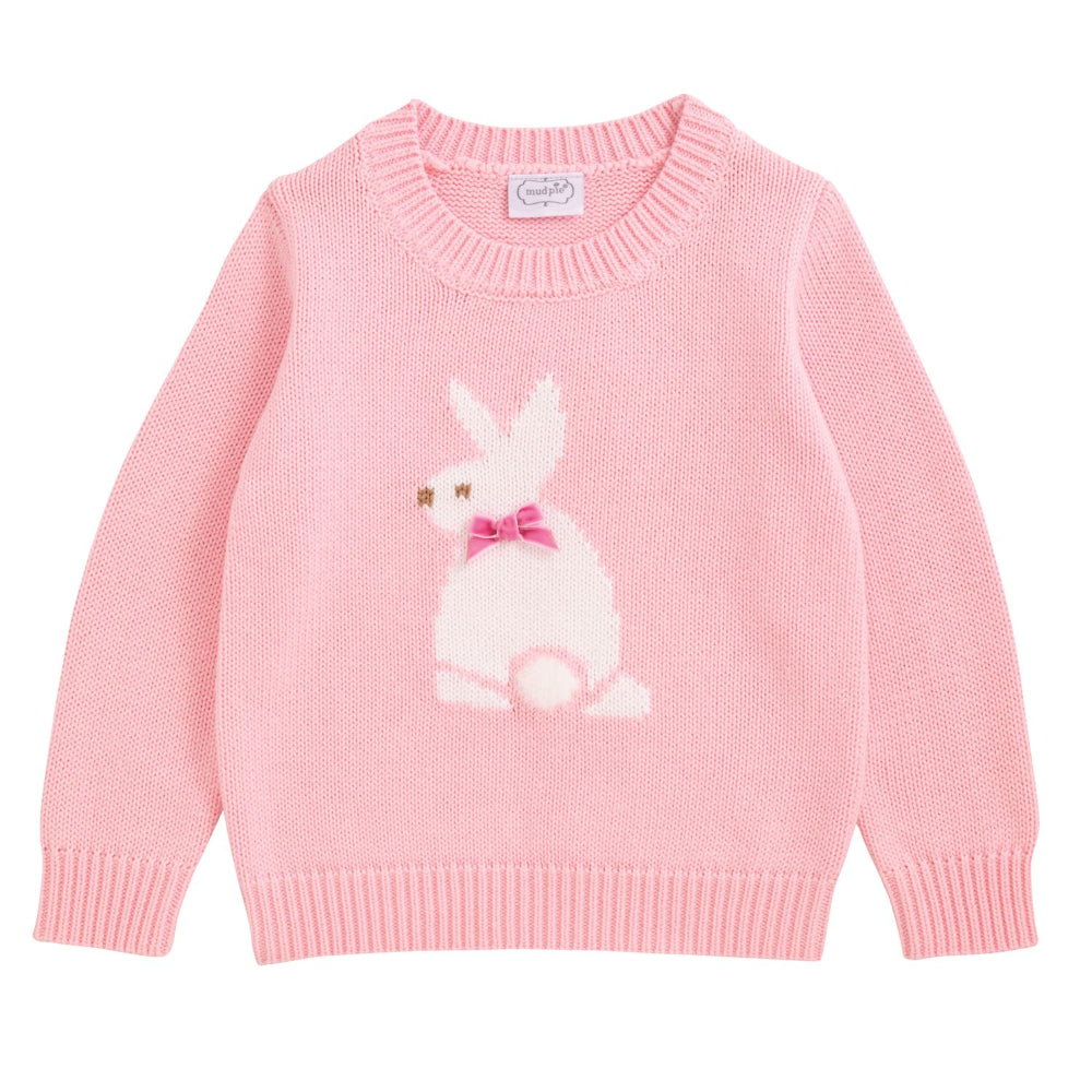 Mud Pie Pink Bunny Sweater