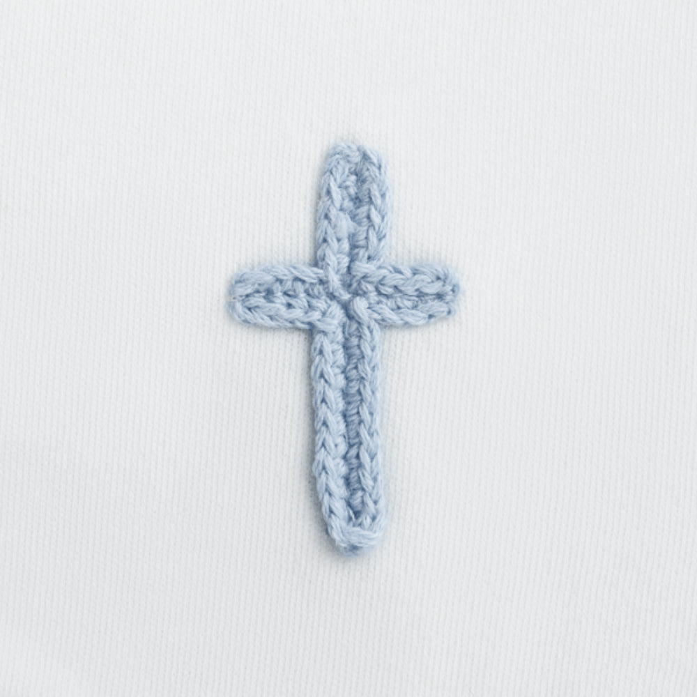 Mud Pie Crochet Cross Bib