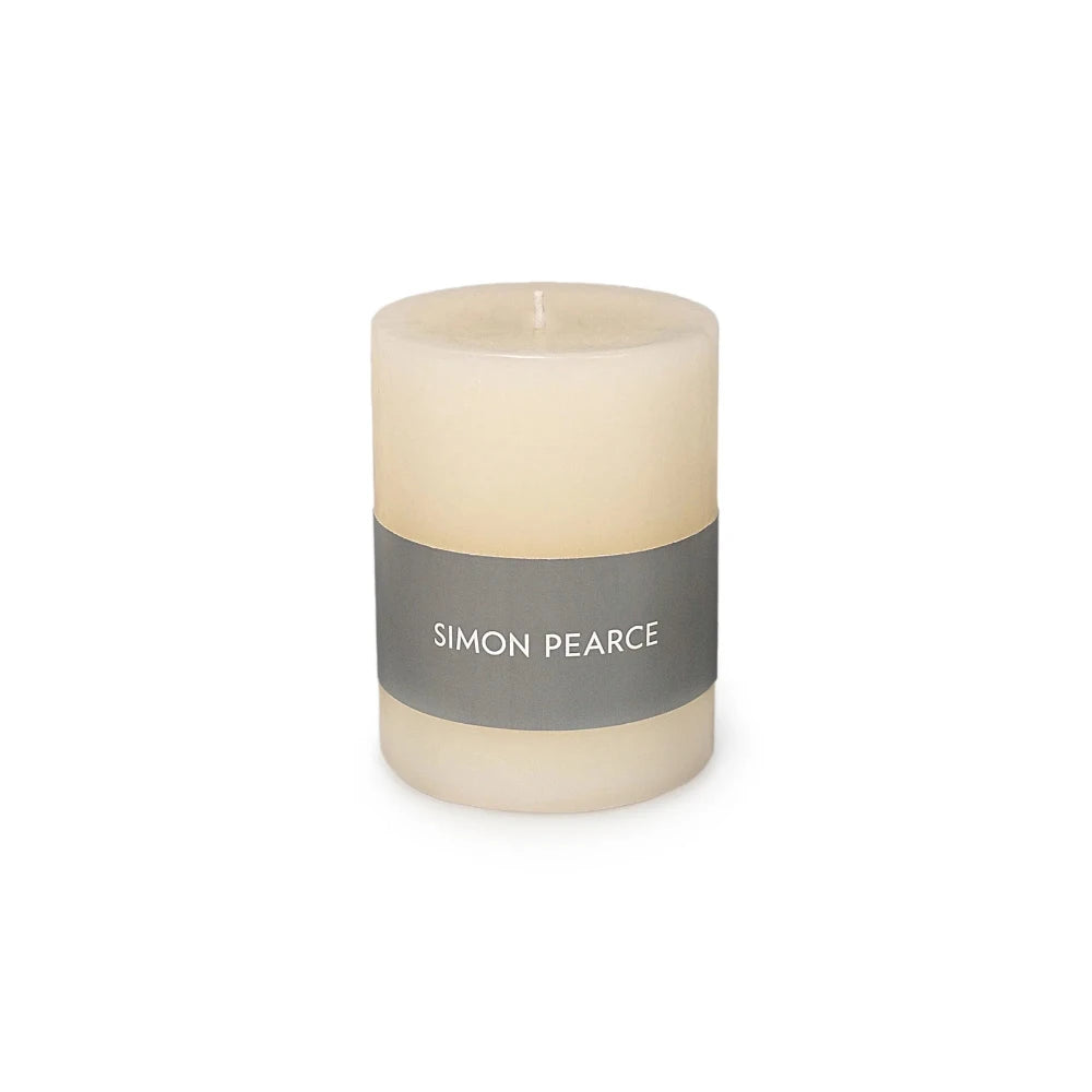 Simon Pearce Ivory Pillar Candle 3x3