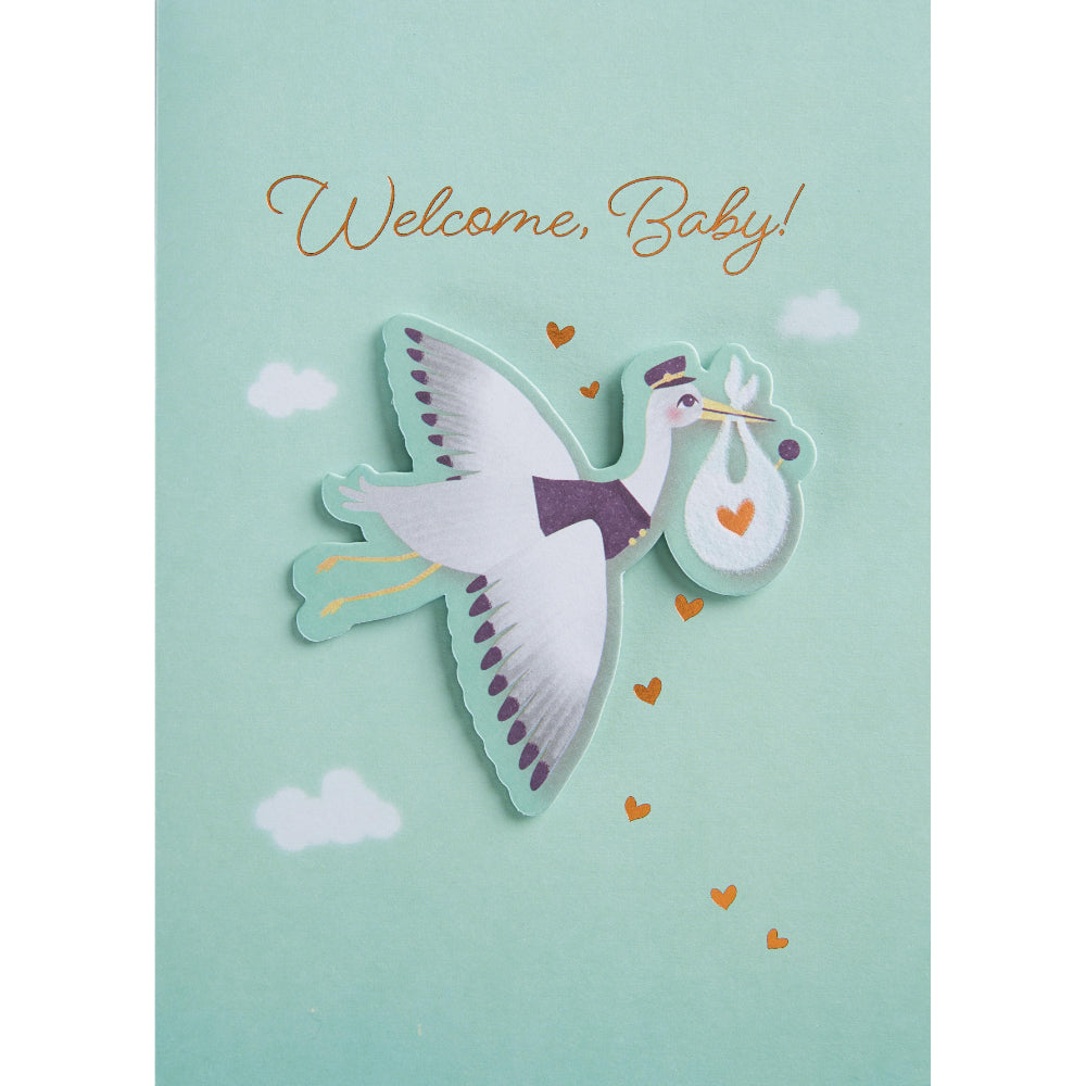 New Delivery Stork Greeting Card