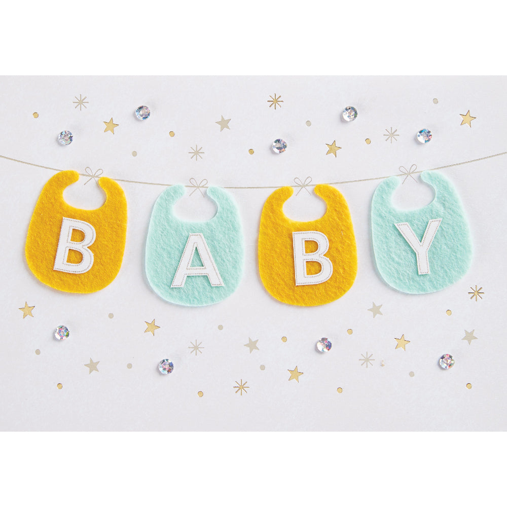 Baby Bibs Greeting Card