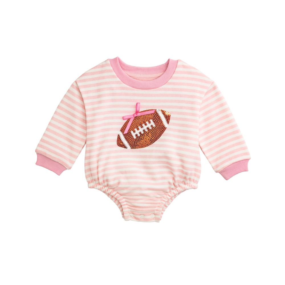 Mud Pie Sequin Pink Football Bubble