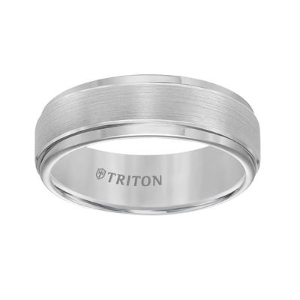 Men's Tungsten 7mm Brush Finish Wedding Band