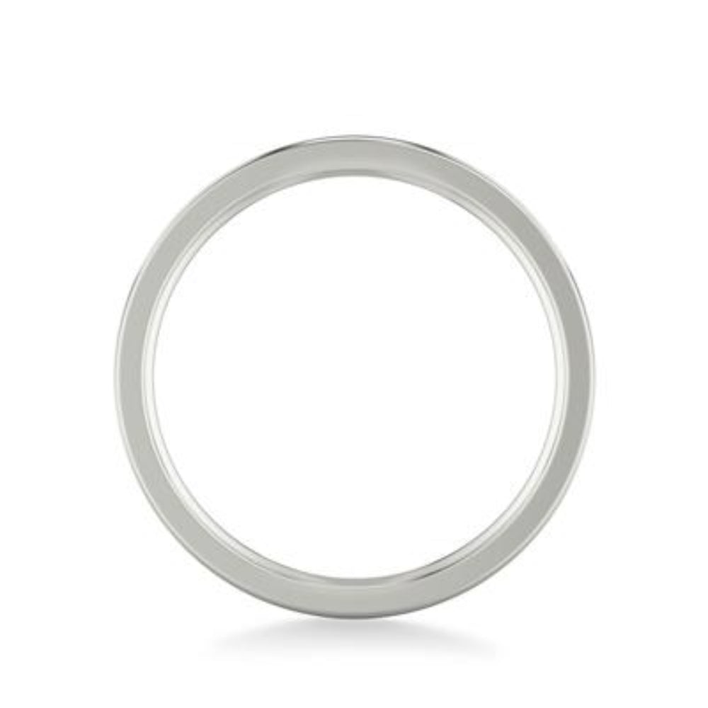 Men's Platinum 6mm Brushed Honeycomb Wedding Band