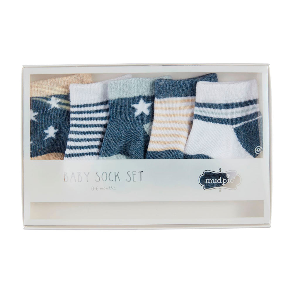 Mud Pie Stars & Stripes Baby Sock Set