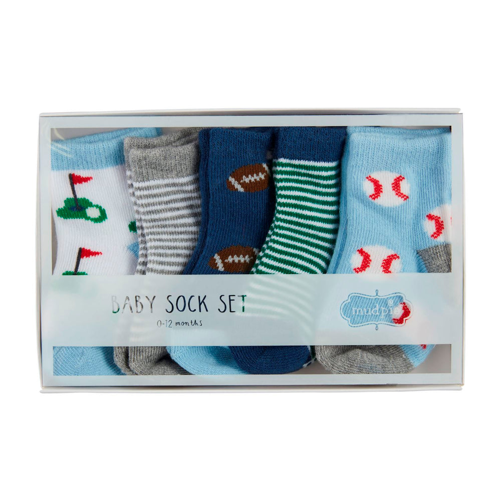 Mud Pie Baby Sports Sock Set
