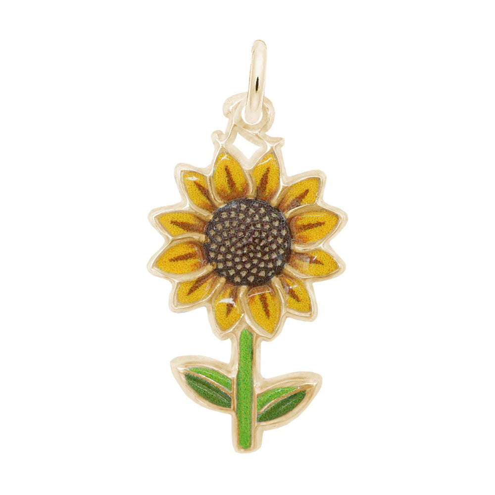 1117-001 Painted Sunflower Charm