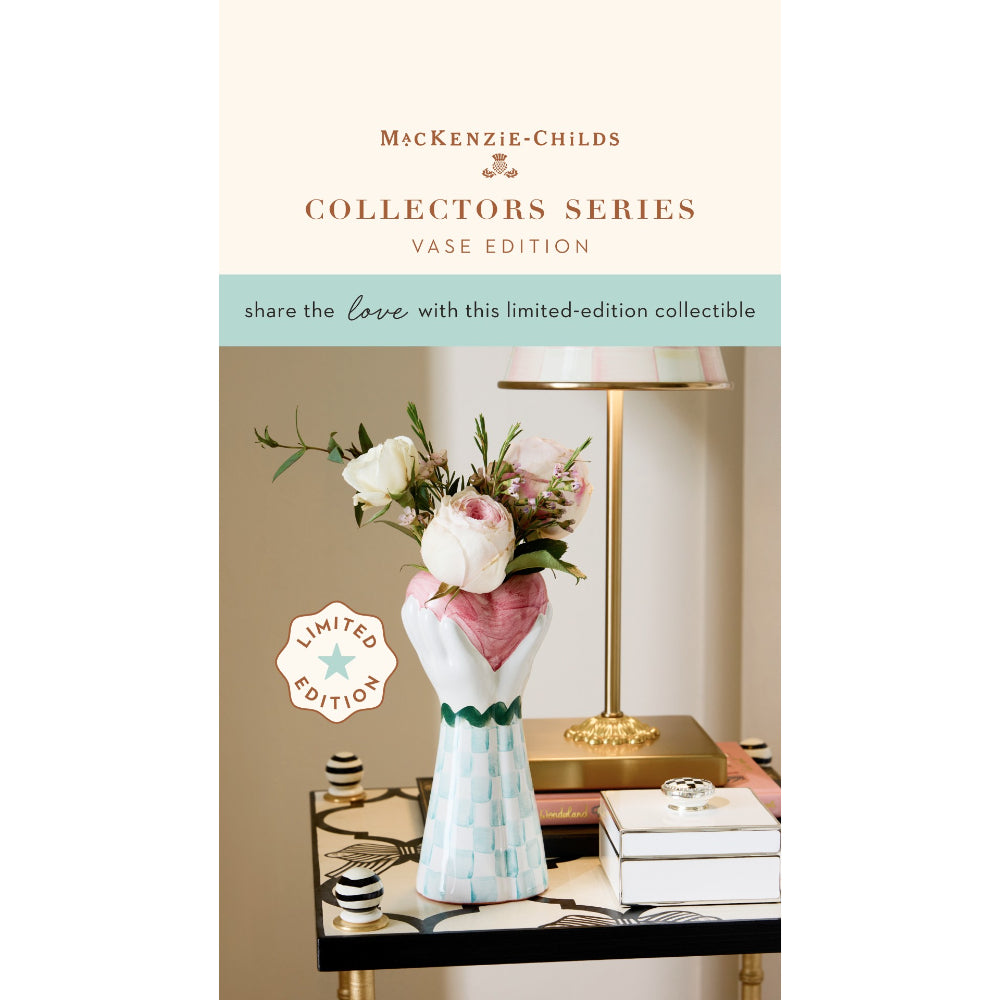 MacKenzie-Childs Collectors Series: Vase Edition - Heart & Hand Vase