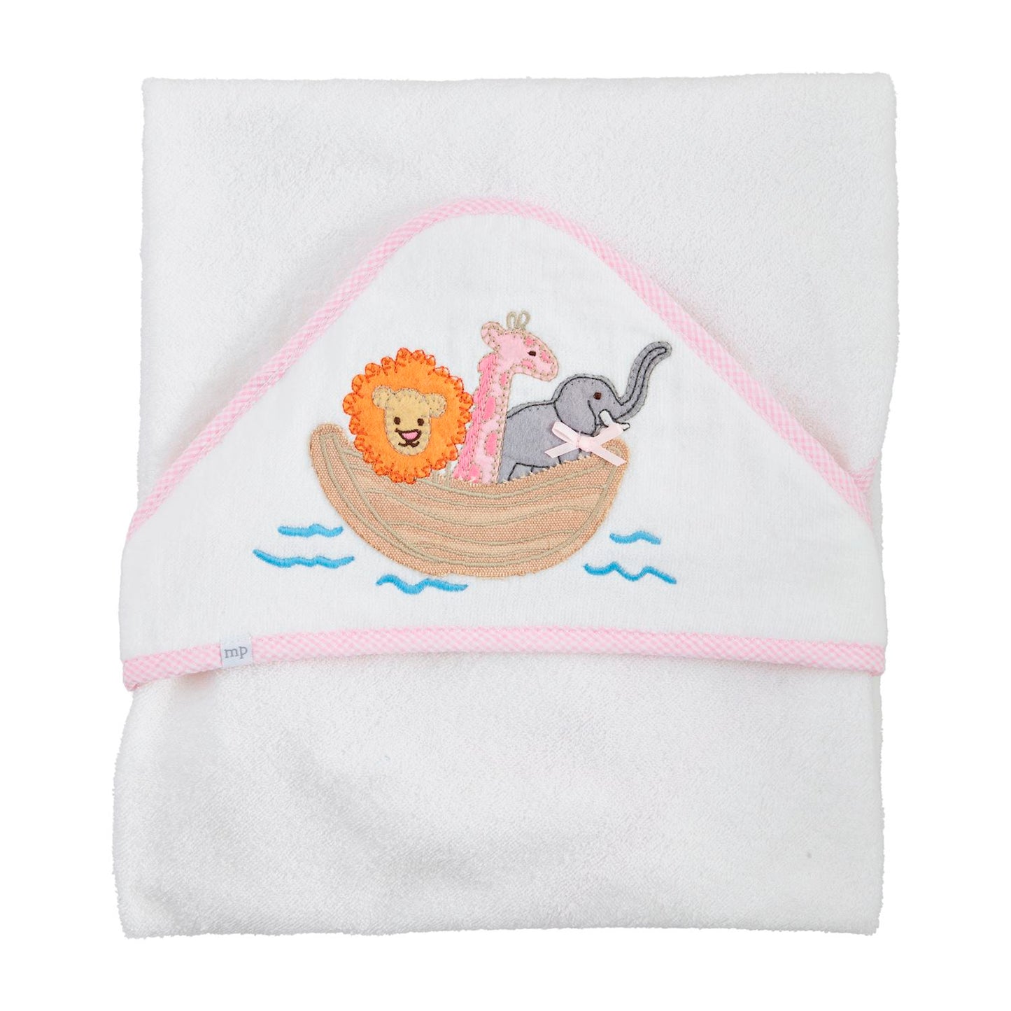 Mud Pie Noah's Ark Applique Hooded Towel