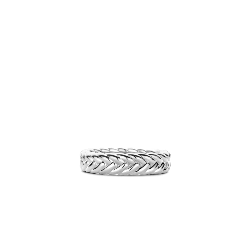 Ti Sento Sterling Silver Braided Ring