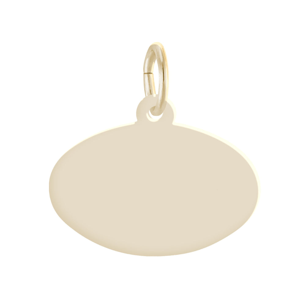 1259 Horizontal Oval Charm