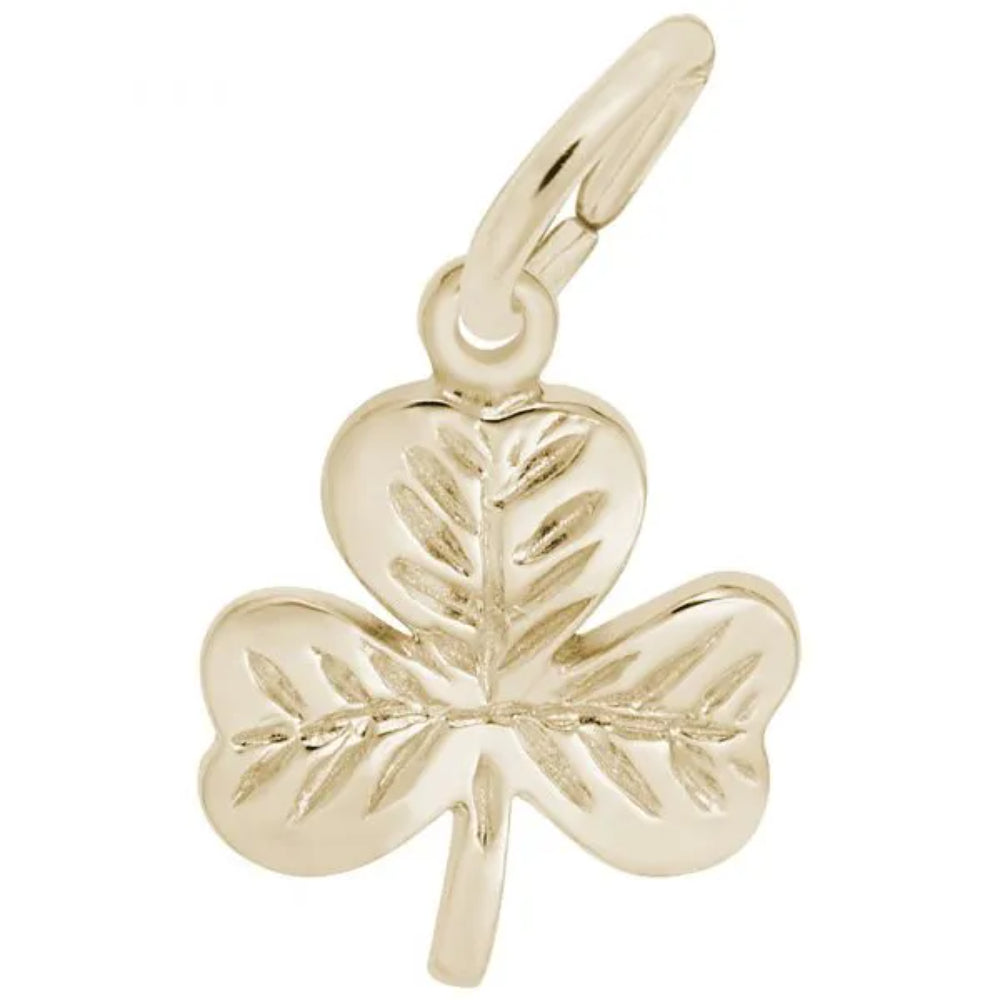 14k Gold Shamrock Charm