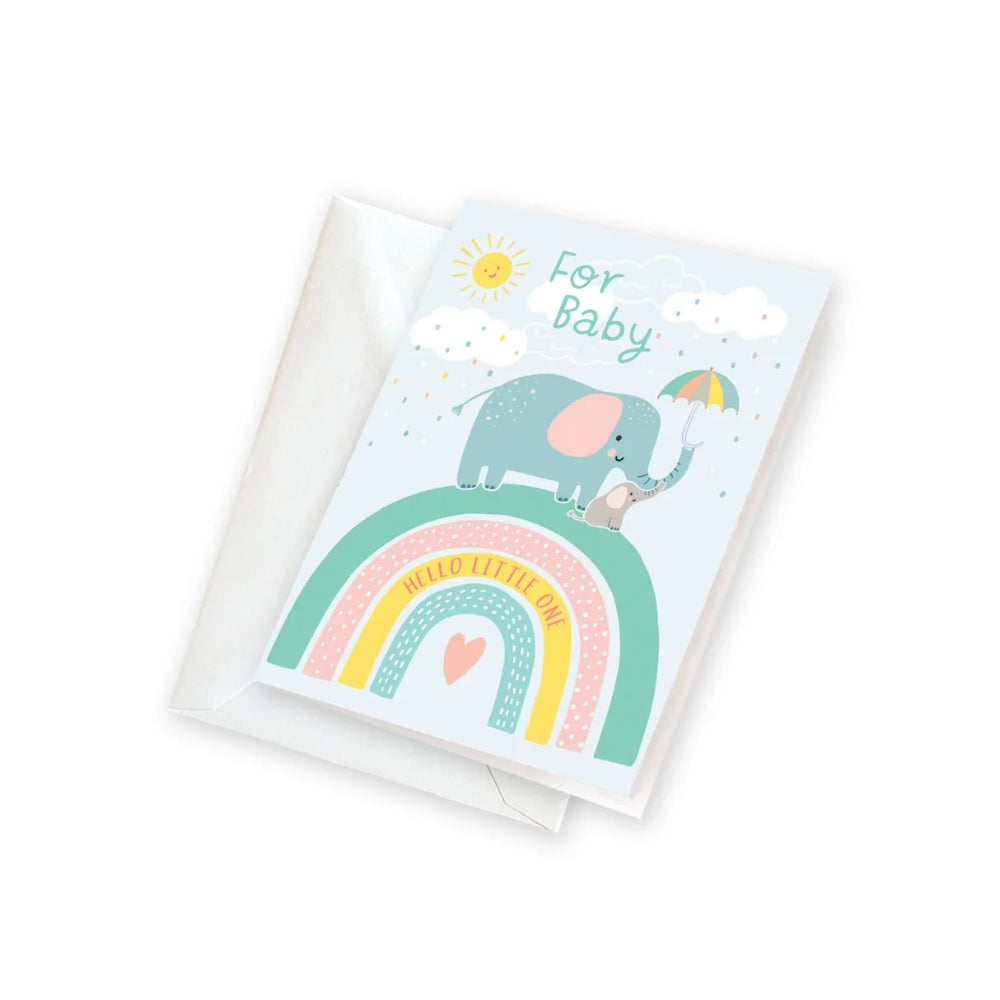 Gina B Designs Gift Enclosures - Elephant on Rainbow
