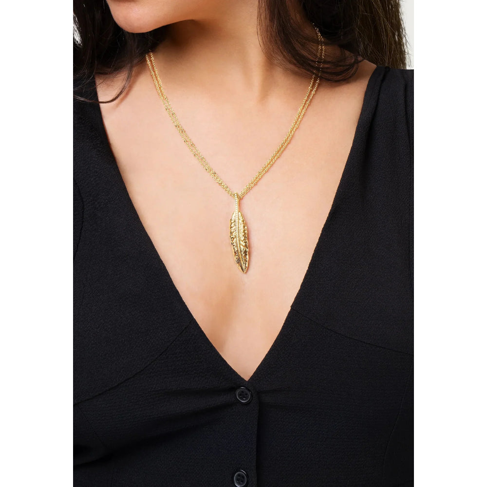 Anabel Aram Molten Double Chain Necklace