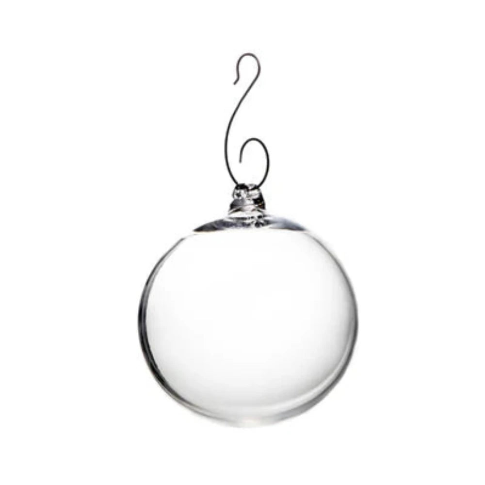 Simon Pearce Engraved Round Ornament in Gift Box