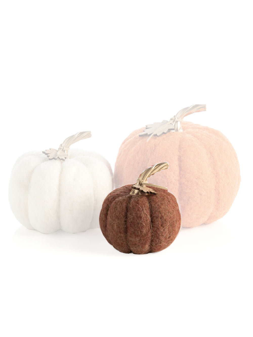 Shiraleah Assorted Size Felt Pumpkins