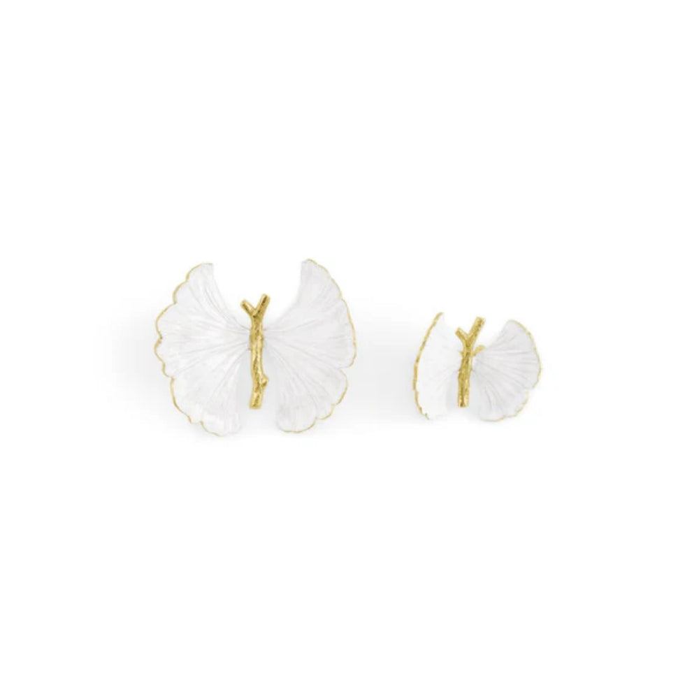 Michael Aram Butterfly Ginkgo Gold Decorative Objects-Set of 2