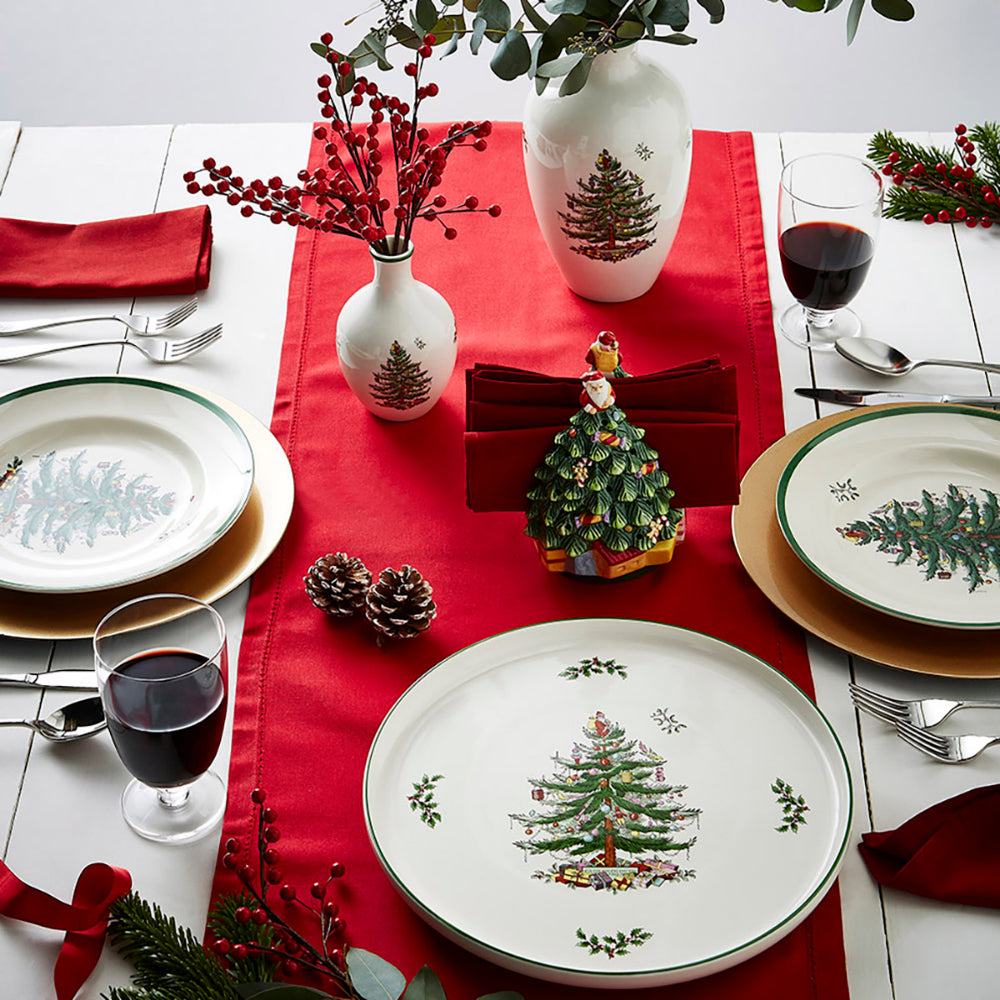 Spode Christmas Tree Tartan 7 Piece Condiment Set