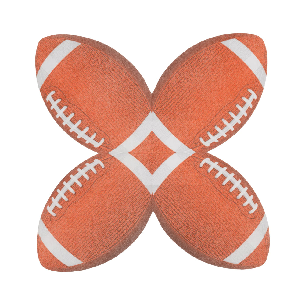 Caspari Football Die Cut Napkins - Pack of 15