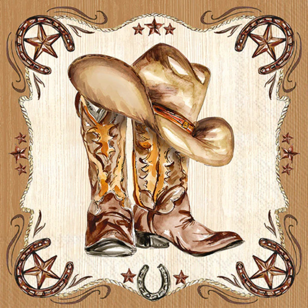 Mariposa Cowboy Signature Napkin Box Set