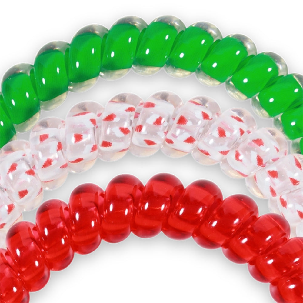 TELETIES Small Spiral Hair Coils - Holiday 2025