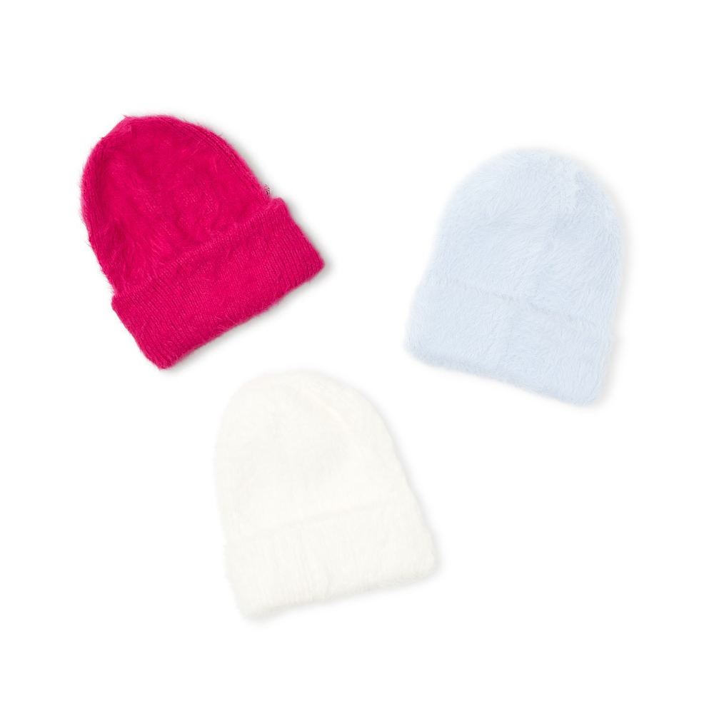 Two's Company Headliner Faux Angora Beanie with Cuff