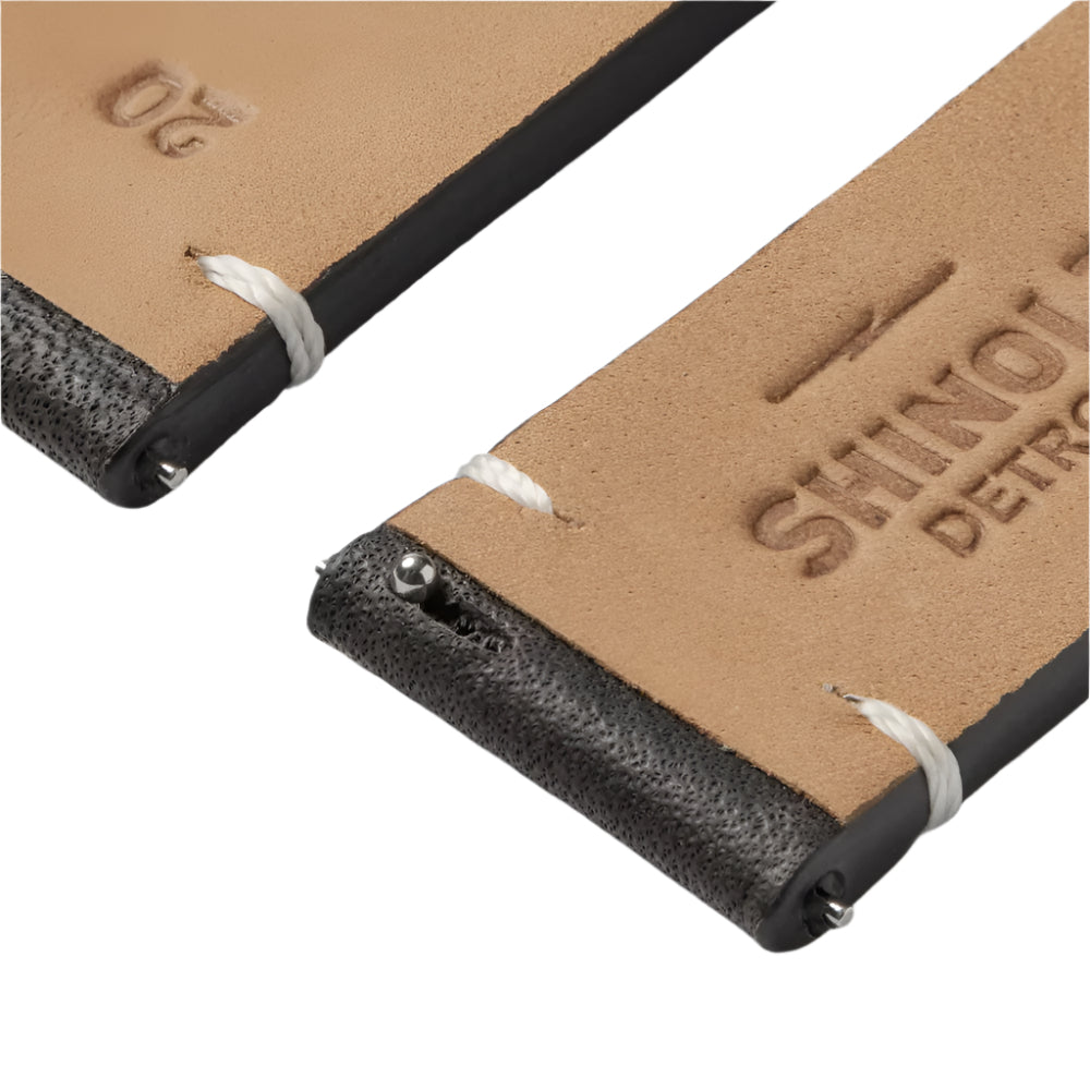 Shinola 20mm Black Leather Strap, 115mm x 75mm