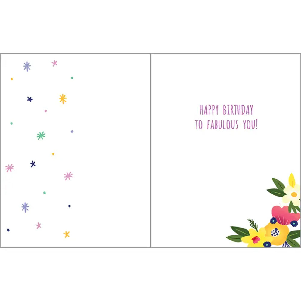 Gina B Designs Birthday Greeting Card - Sunglasses Girl