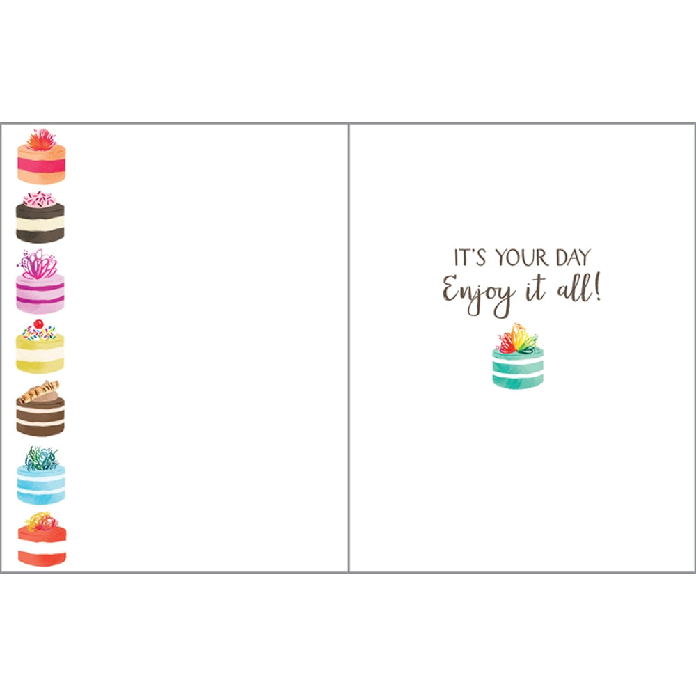 Gina B Designs Birthday Greeting Card - Little Cakes