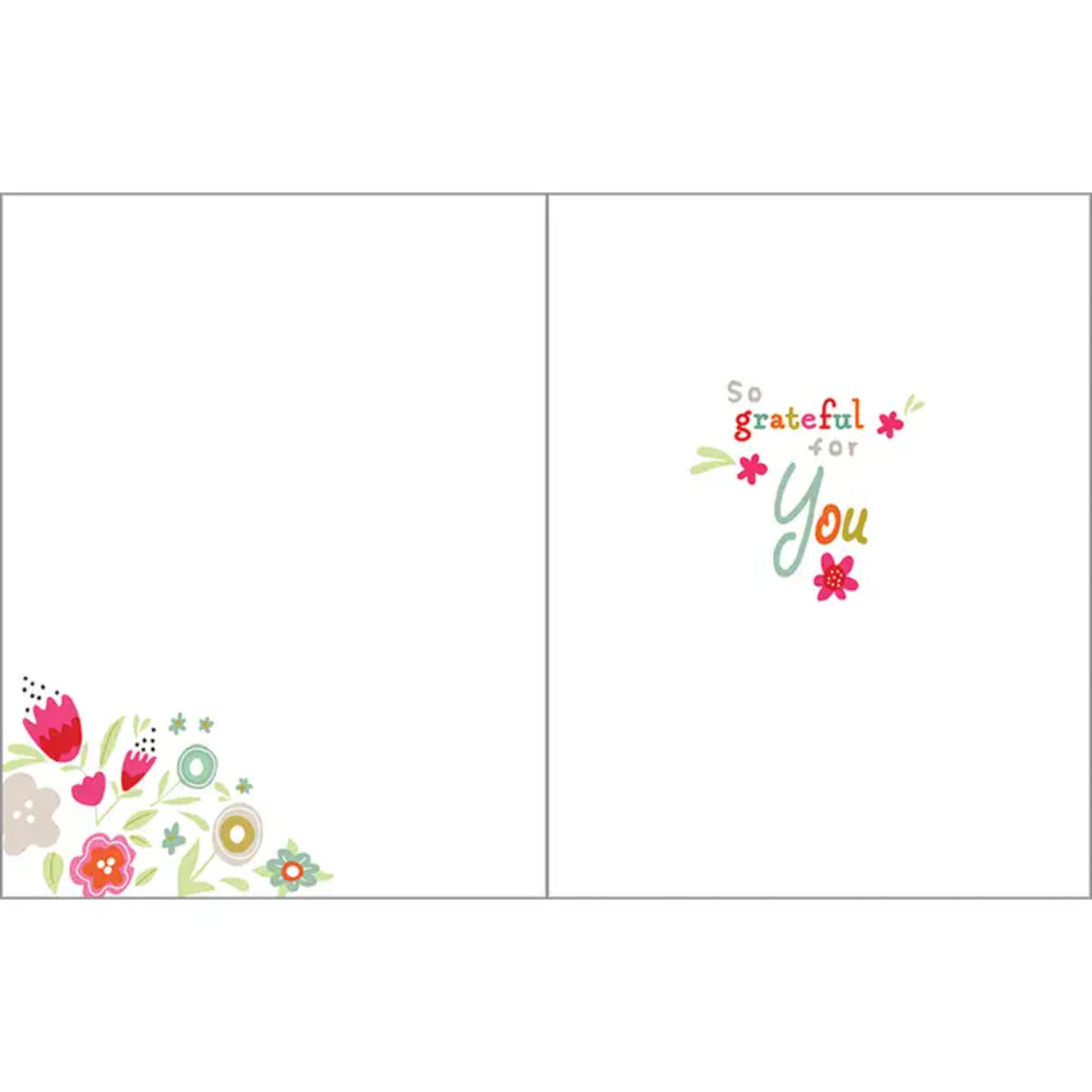 Gina B Designs Thank You Greeting Card - Amazing Flora