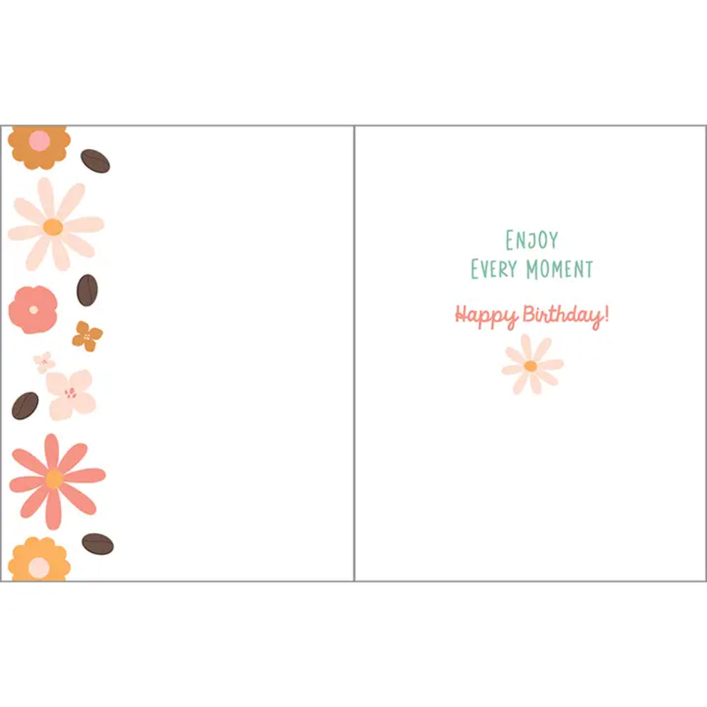 Gina B Designs Birthday Greeting Card - Cup & Books