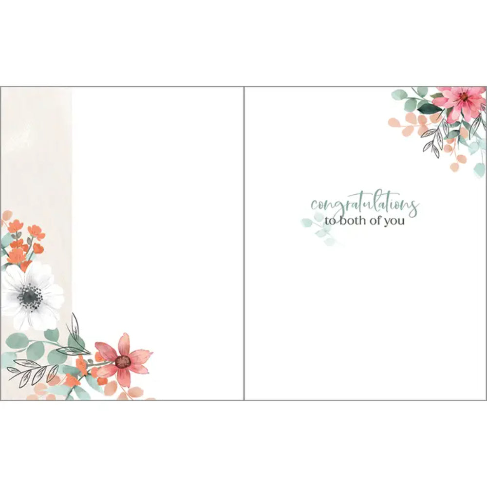 GINA B DESIGNS Wedding Wreath Wedding Greeting Card