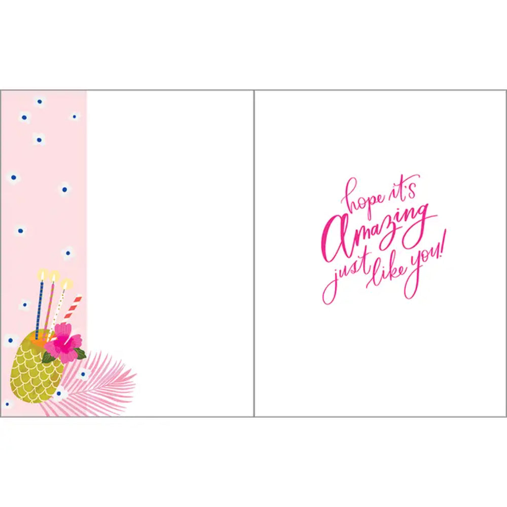 GINA B DESIGNS Beach Time Birthday Greeting Card