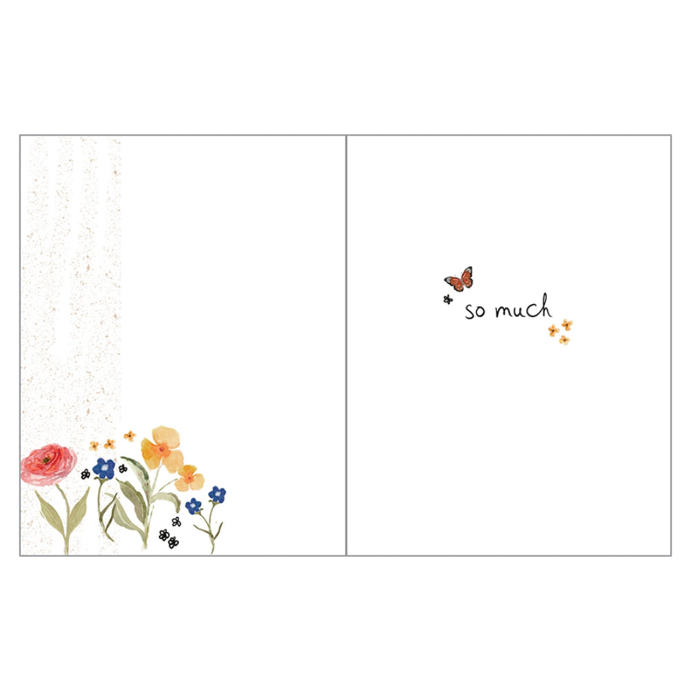Gina B Designs Flowers All Around Thank You Greeting Card