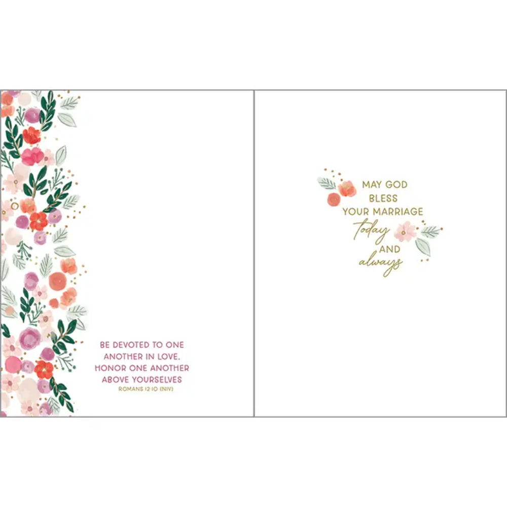 Gina B Designs With Scripture Wedding Greeting Card - Tiered Love Cake