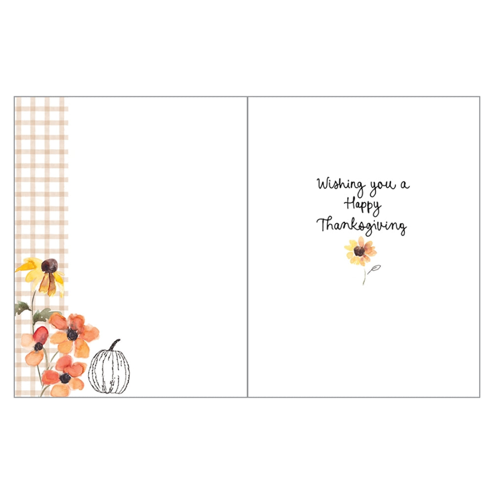 Gina B Designs Thanksgiving Card - Autumn Wreath