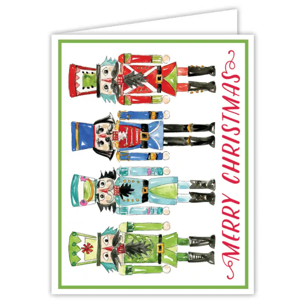 RosanneBeck Collections Merry Christmas Nutcracker Greeting Card
